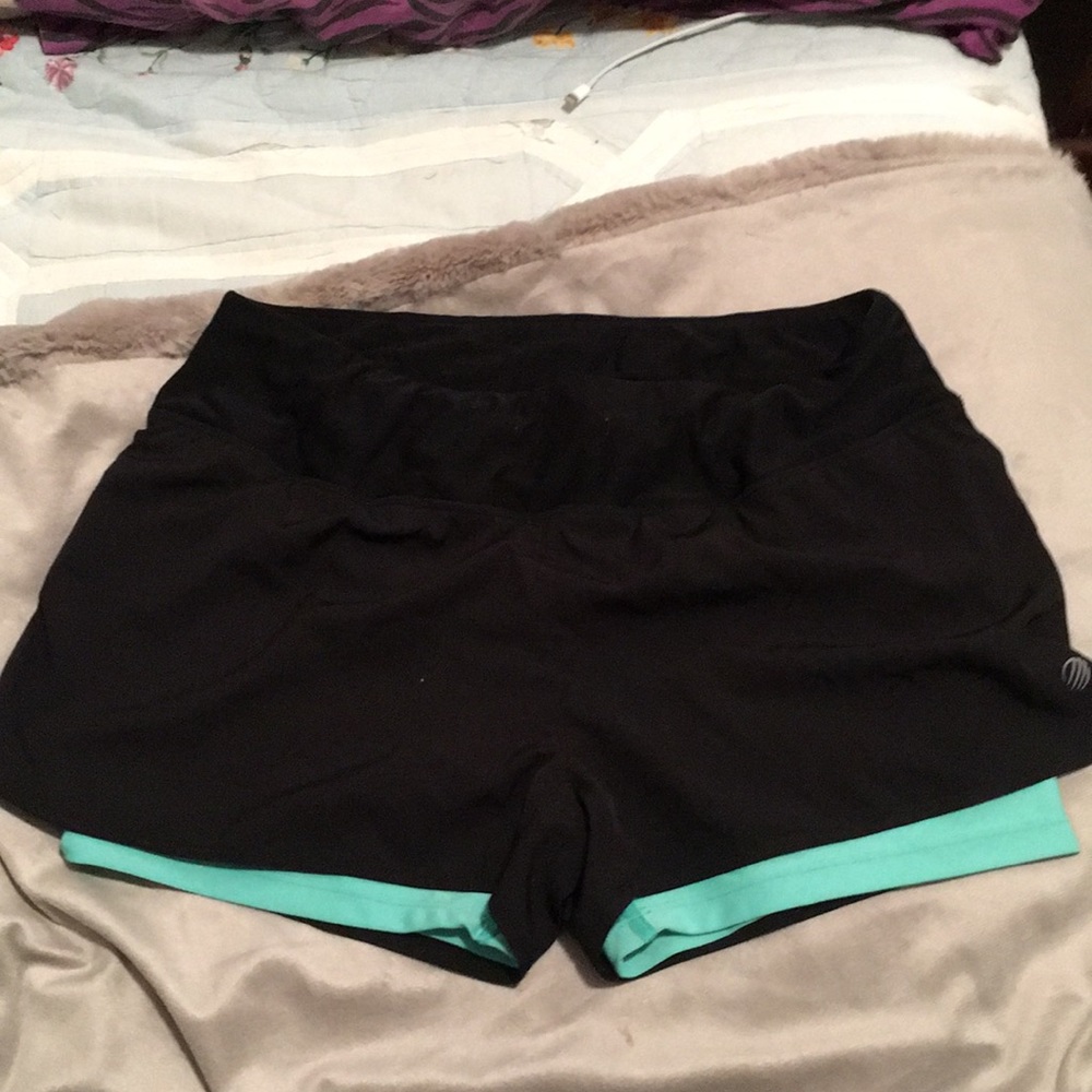 Medium black and blue shorts